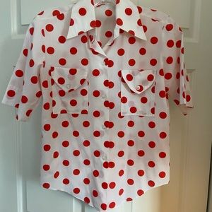 Vintage Handmade Polka Dot Shirt